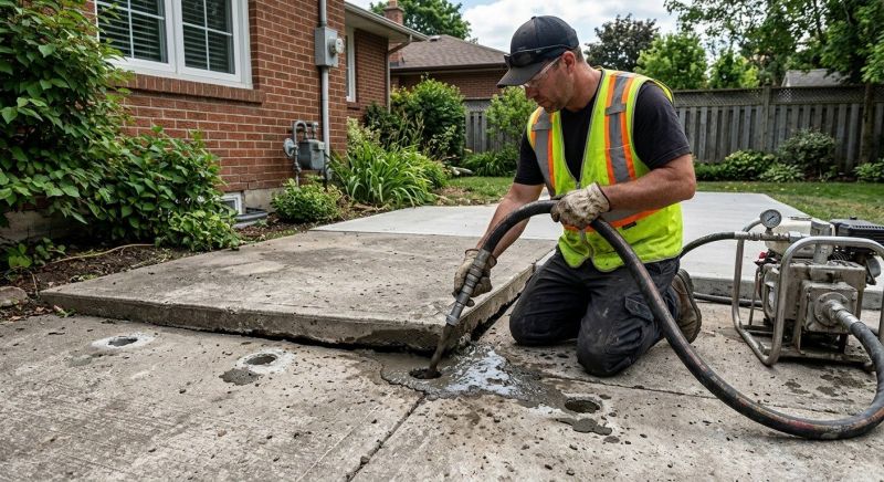 Concrete Patio Raising in Columbus, OH
